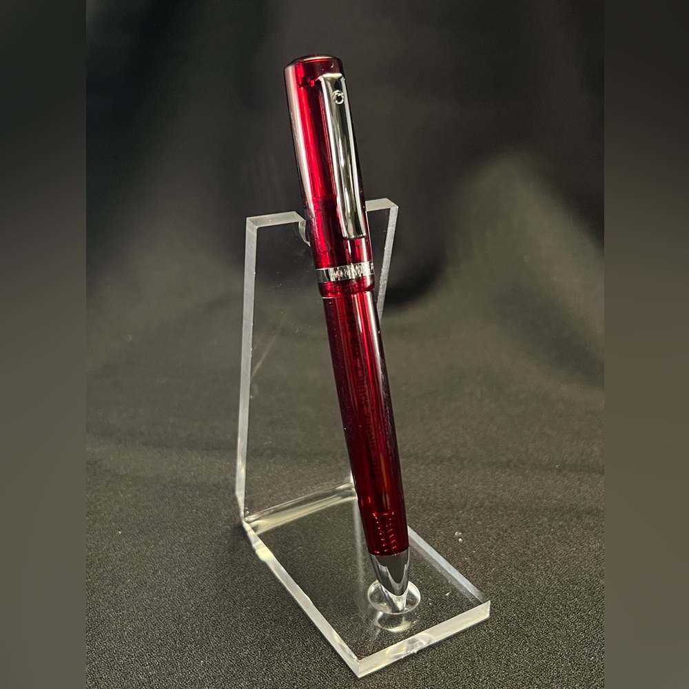 Monteverde Transparent Red Acrylic Twist Ballpoint Pen — Discontinued/Collector